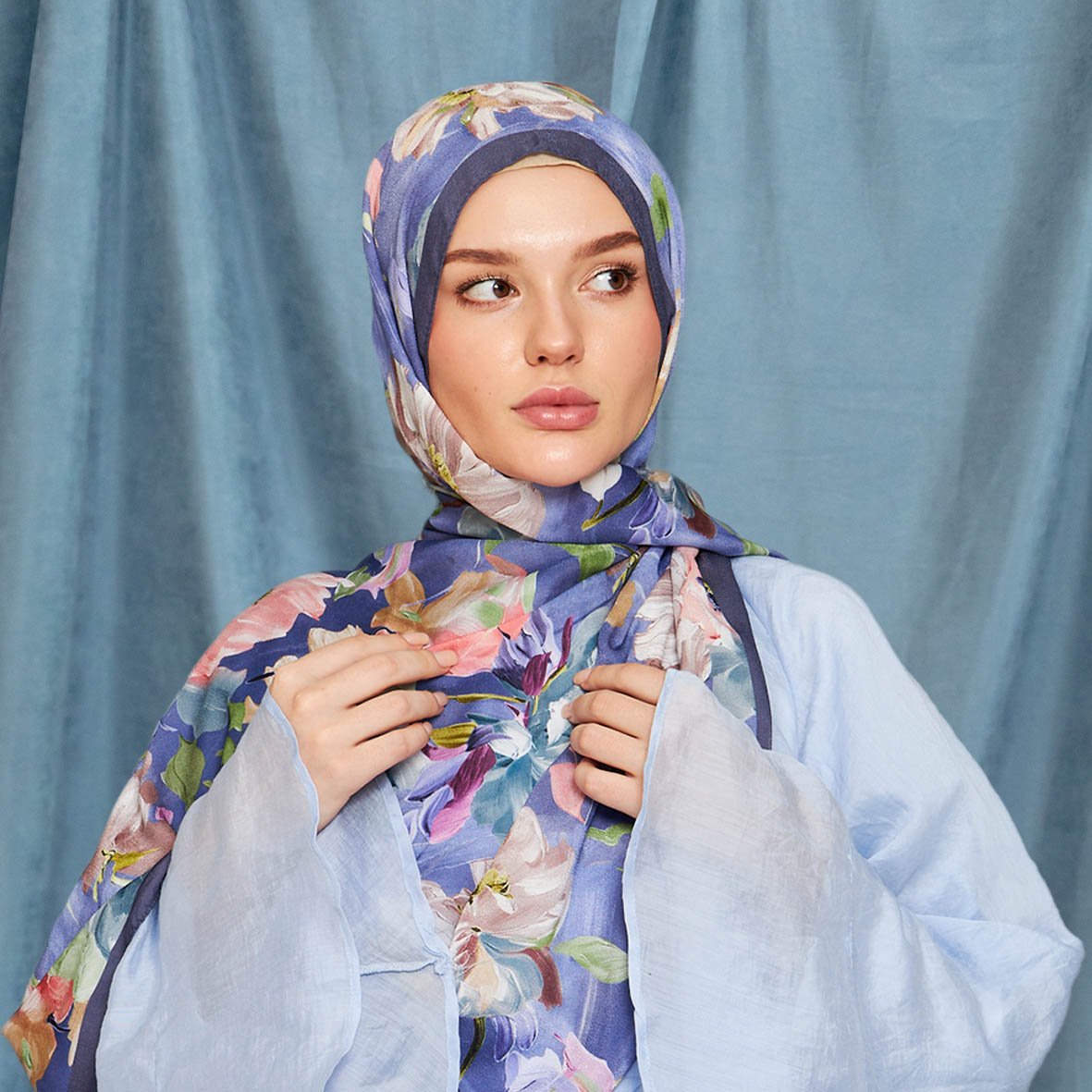 6077 - Cupro Vual Şal