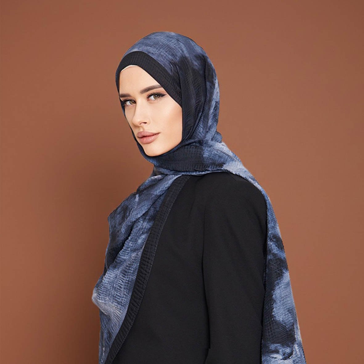 6183 - Müslin Baskılı Şal