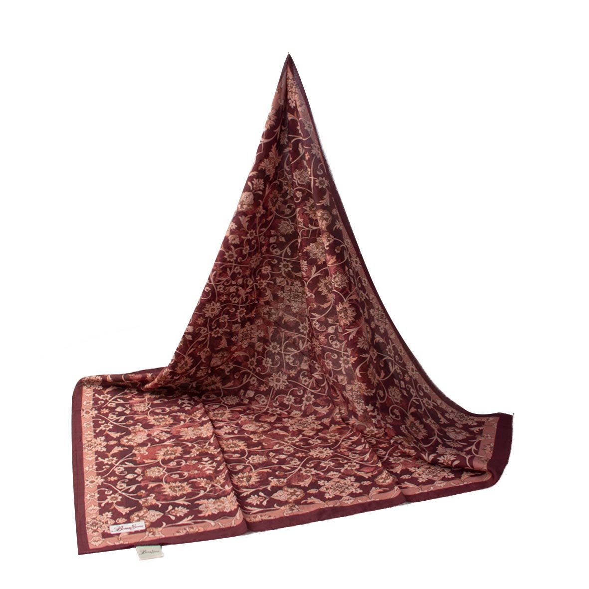 6161 - Naturel Desenli Eşarp