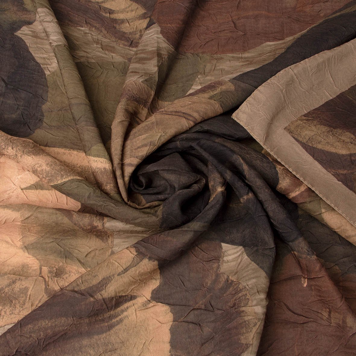 6198 - Bambu Kraş Baskılı Şal