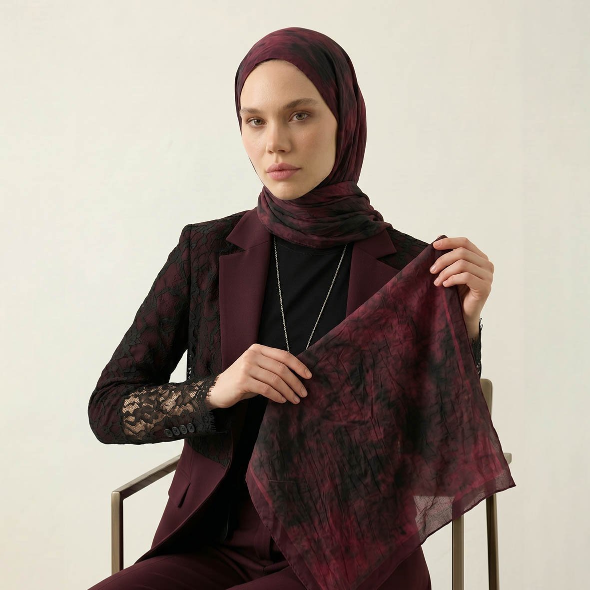 6197 - Bambu Kraş BaskılıŞal