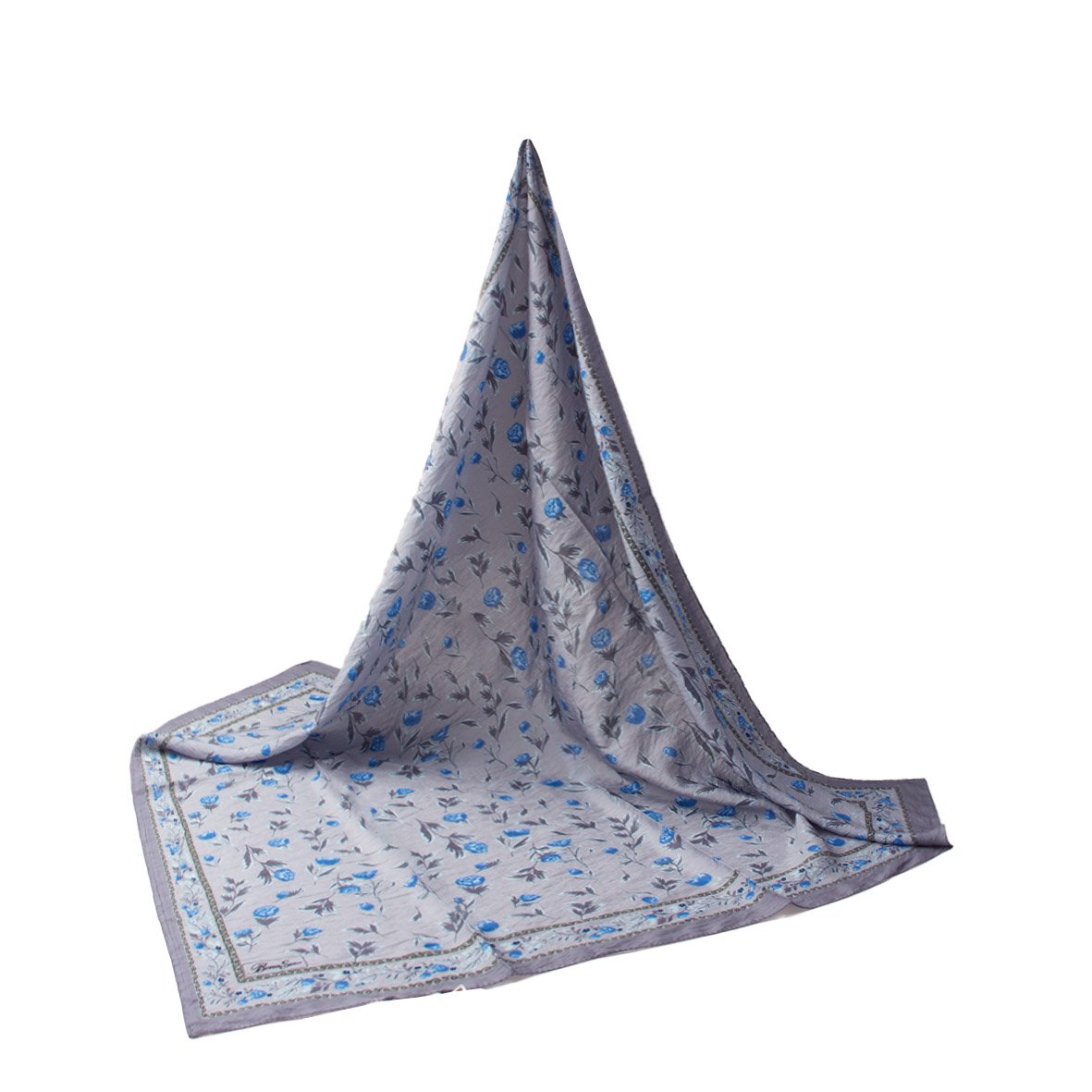 6146 - Naturel Desenli Eşarp